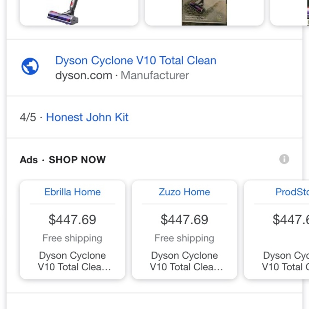 Dyson Cyclone V10 Total Clean+